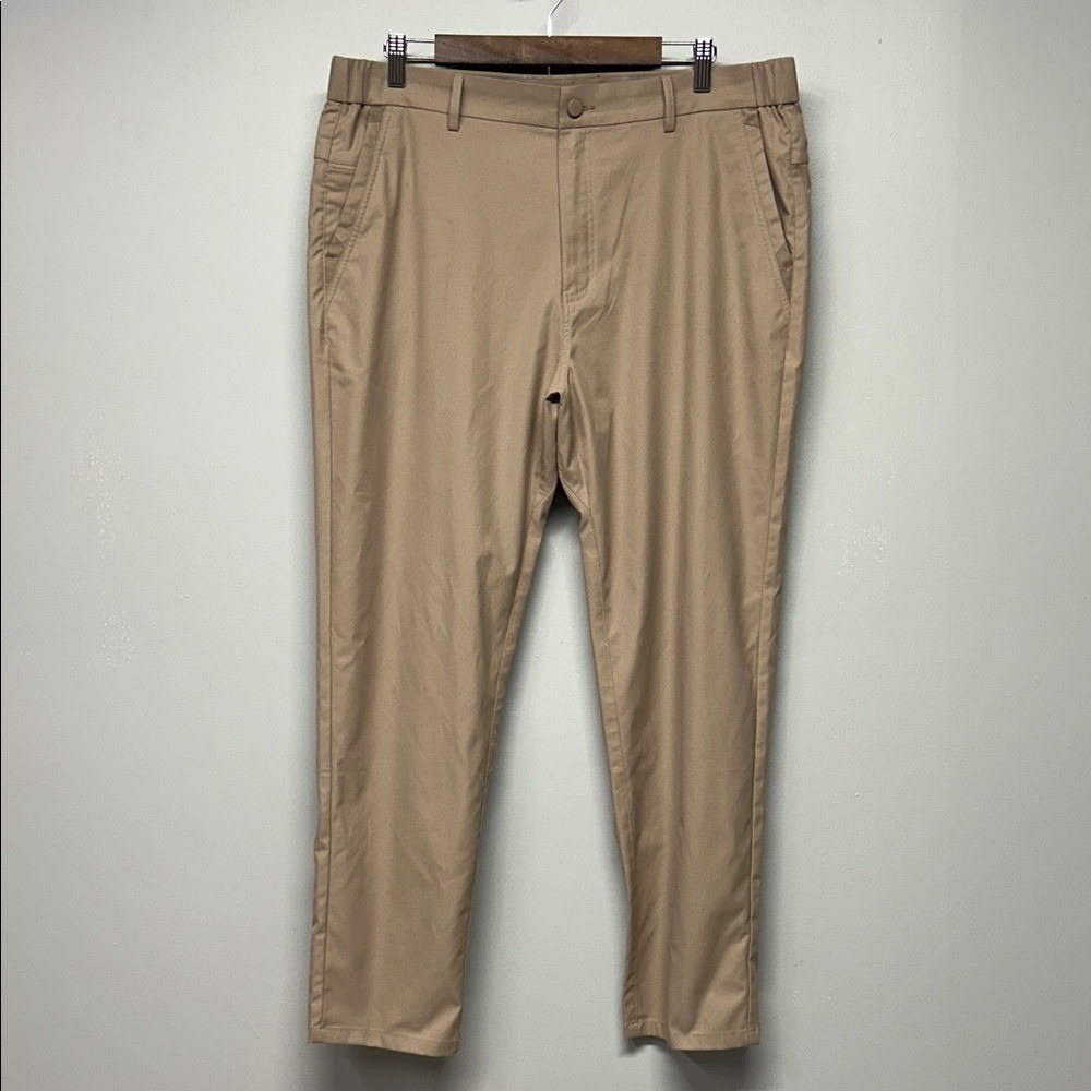 Jack Archer Jetsetter Performance Golf Pants Oak Khaki Travel 35x30
